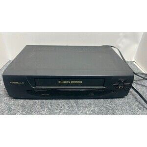 VCR VHS 4-Head HiFi Philips Magnavox VCR - Tested Works VRA611AT22 no remote